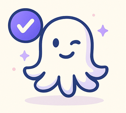 Illustration of a friendly ghost.